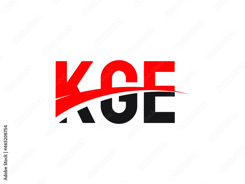 KGE Letter Initial Logo Design Vector Illustration KGE Letter Initial Logo Design Vector Illustration