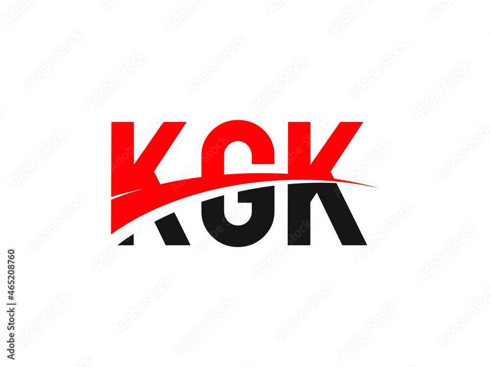 KGK Letter Initial Logo Design Vector Illustration