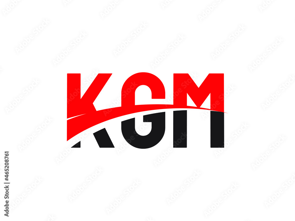 KGM Letter Initial Logo Design Vector Illustration