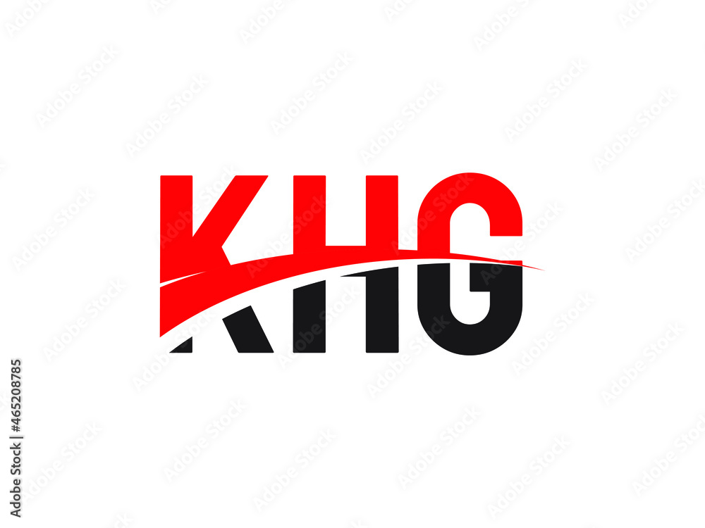 Fototapeta premium KHG Letter Initial Logo Design Vector Illustration