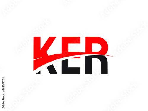 KER Letter Initial Logo Design Vector Illustration