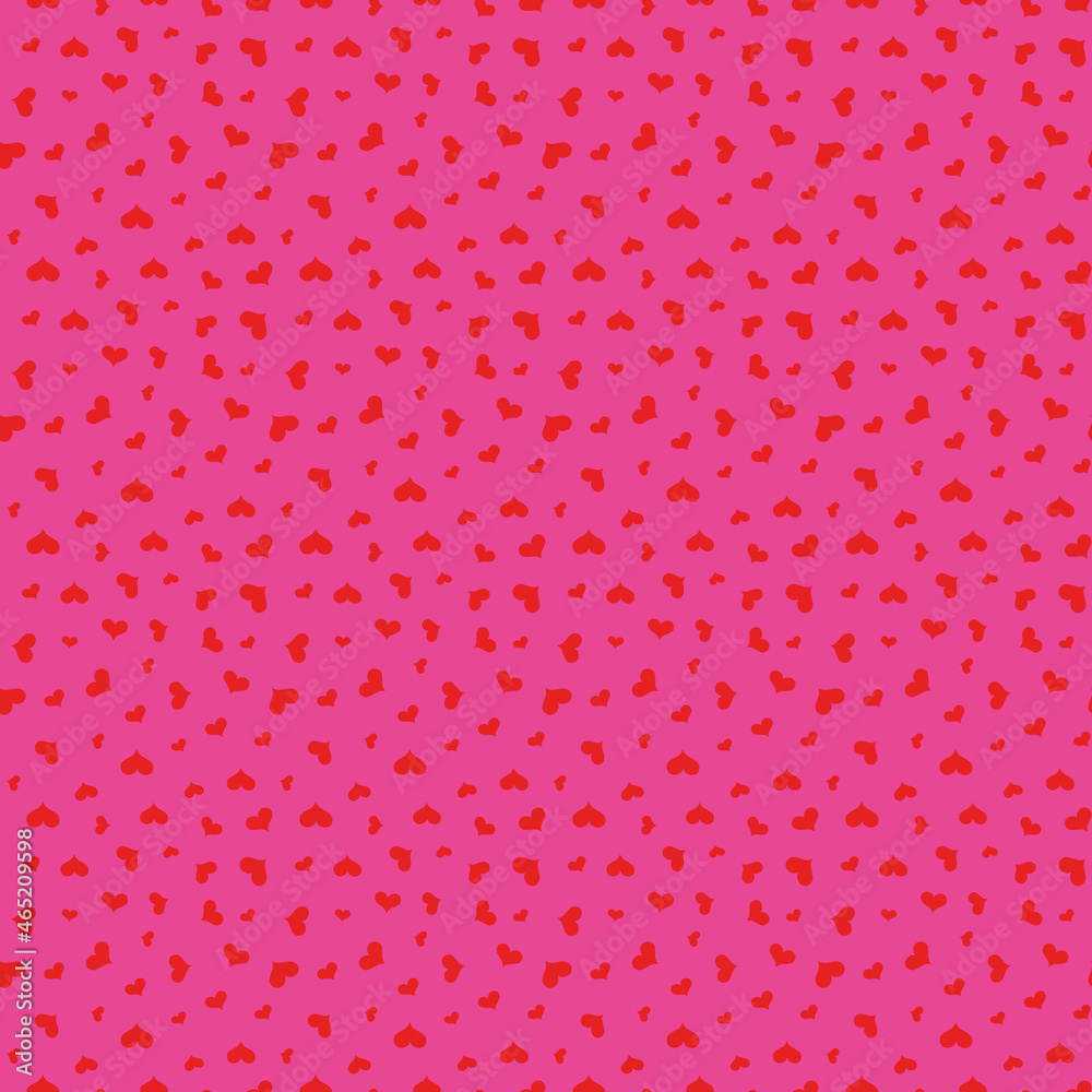 Pink and red hearts vector seamless repeat pattern print background Pink and red hearts vector seamless repeat pattern print background