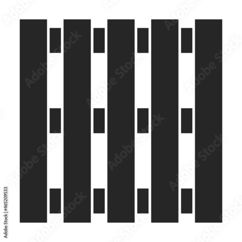 Wood pallet vector icon.Black vector icon isolated on white background wood pallet.