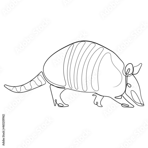 Armadillo, Cingulata, Pangolin logo icon design in vector illustration. Armadillo Logo line art. Best for background, tatto, logo identity.