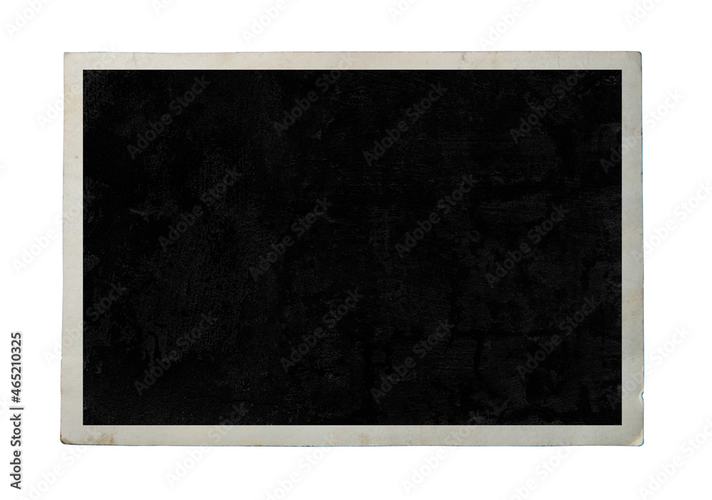 Fototapeta premium Blank old photo isolated on white