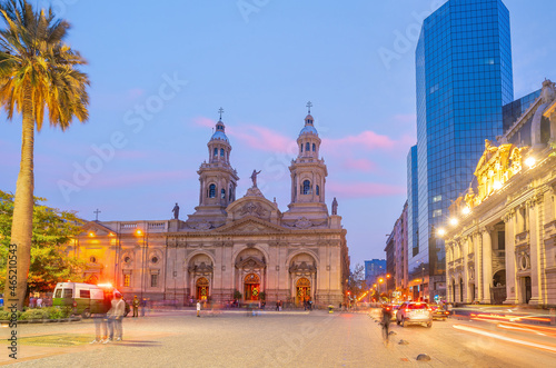 Plaza de las Armas square in Santiago Chile