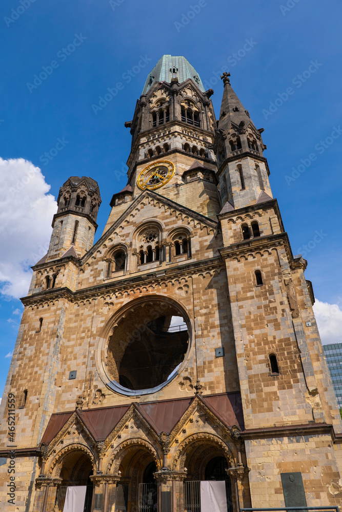 Germany, Berlin, Facade of Kaiser Wilhelm Memorial Church Germany, Berlin, Facade of Kaiser Wilhelm Memorial Church