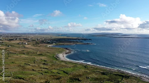 Aerial view of the beautiful coastline of Gweedore - County Donegal, Ireland photo