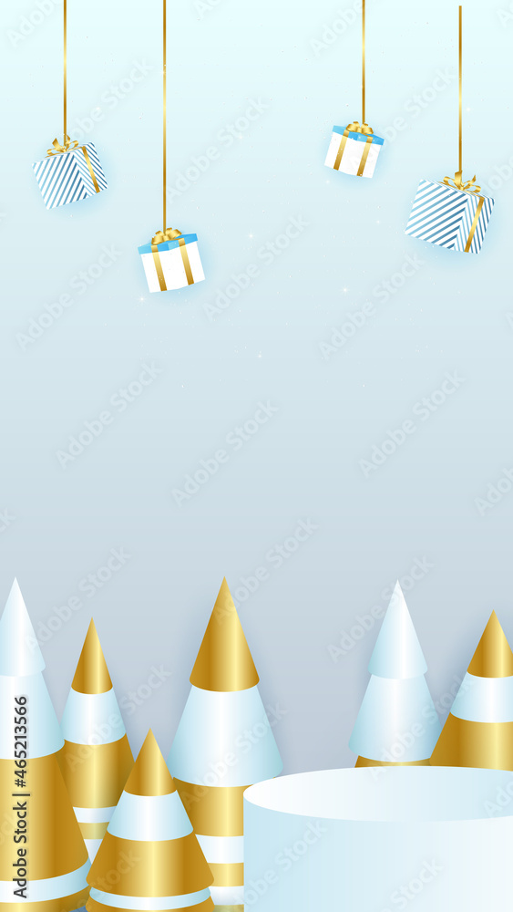 Christmas New Year story template, red golden 3D ball, snowflake. Social media template. Trendy editable winter template for social networks stories, vector illustration. Christmas New Year story template, red golden 3D ball, snowflake. Social media template. Trendy editable winter template for social networks stories, vector illustration.
