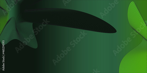 Abstract Green Background with Lines