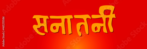 Eternal (sanatan) Written in Devanagari lettering. eternal logo.