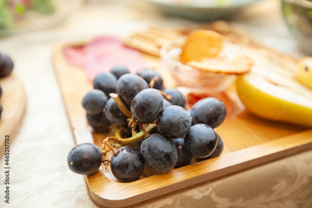 Fruit serving on catering event table at restaurant. Fruit serving on catering event table at restaurant.