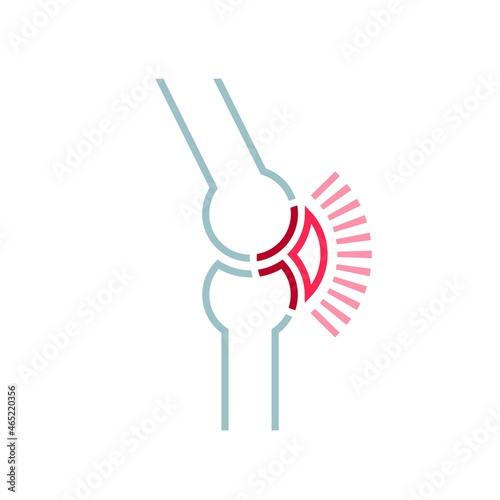 Inflammation, pain, angriness sign. Editable vector illustration