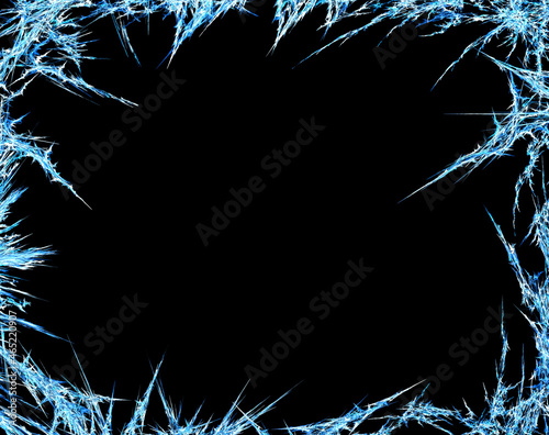 Ice Shard Spike Frame Background Abstract
