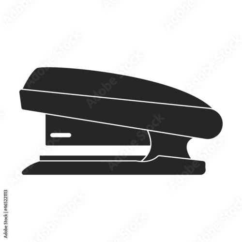 Stapler vector black icon. Vector illustration staple of puncher on white background. Isolated black illustration icon of stapler .