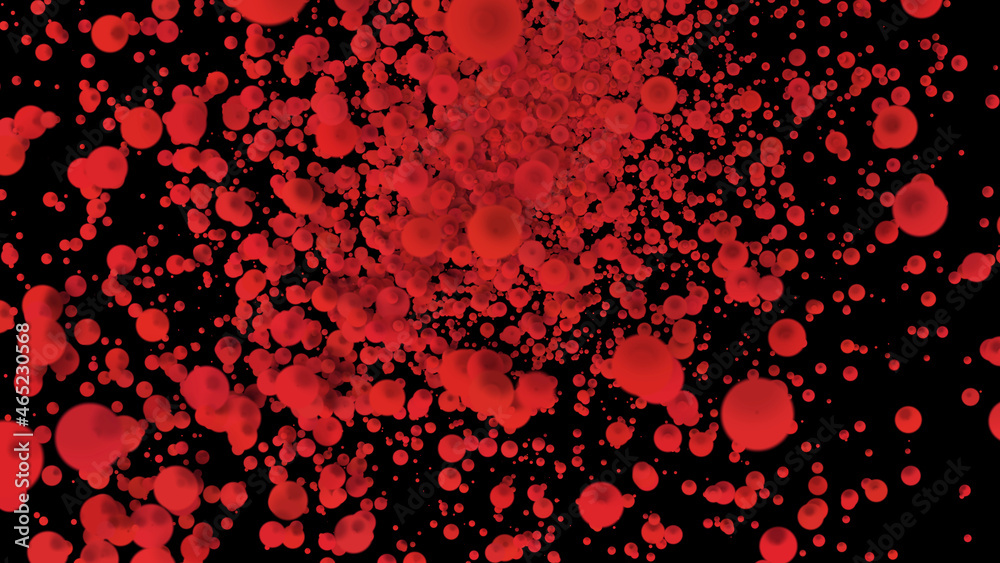 red bubbles background. bright abstract background with bubbles red bubbles background. bright abstract background with bubbles