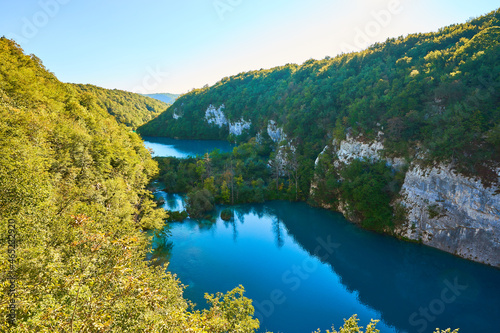 Fototapeta Naklejka Na Ścianę i Meble -  Plitvice Lakes National Park - View from above