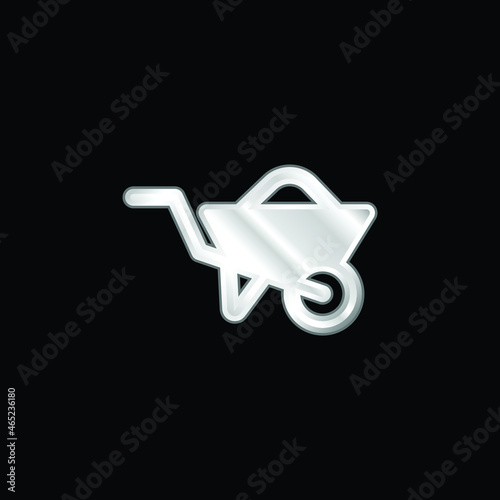 Barrow silver plated metallic icon