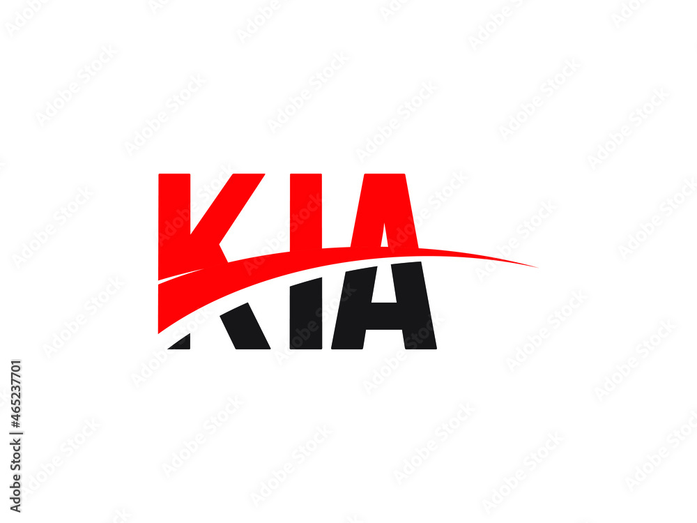 Obraz premium KIA Letter Initial Logo Design Vector Illustration