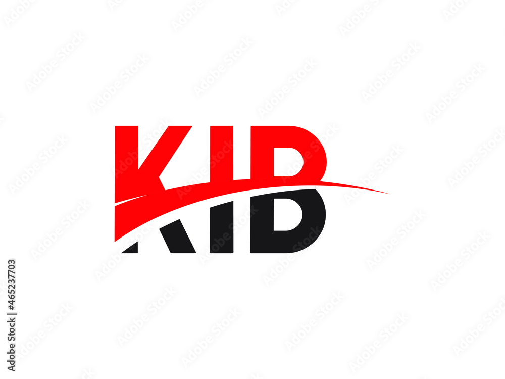 Obraz premium KIB Letter Initial Logo Design Vector Illustration