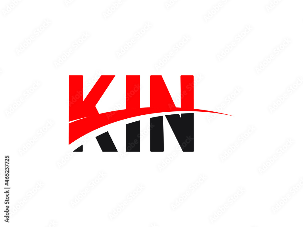 KIN Letter Initial Logo Design Vector Illustration