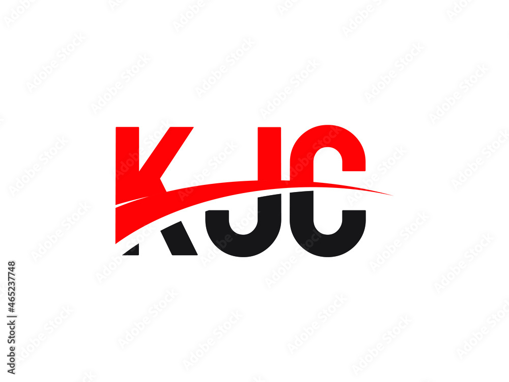 KJC Letter Initial Logo Design Vector Illustration