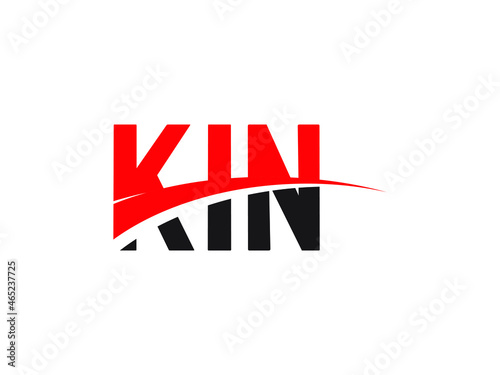KIN Letter Initial Logo Design Vector Illustration