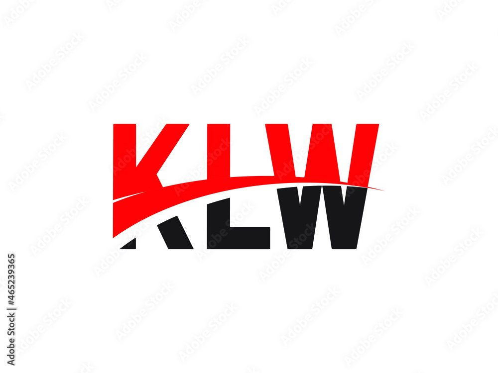 KLW Letter Initial Logo Design Vector Illustration