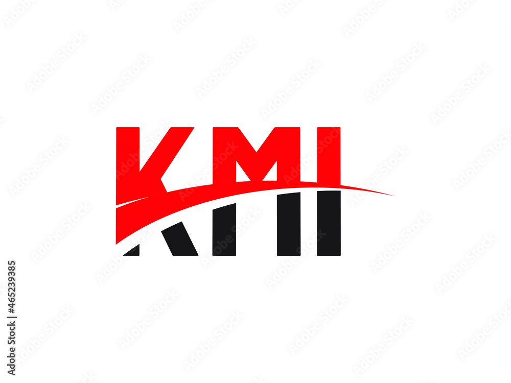 Obraz premium KMI Letter Initial Logo Design Vector Illustration