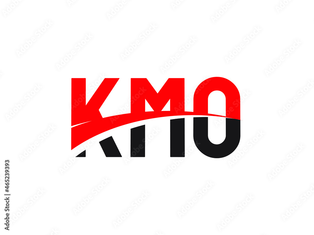 KMO Letter Initial Logo Design Vector Illustration