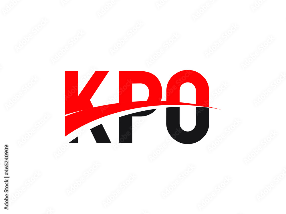 Fototapeta premium KPO Letter Initial Logo Design Vector Illustration