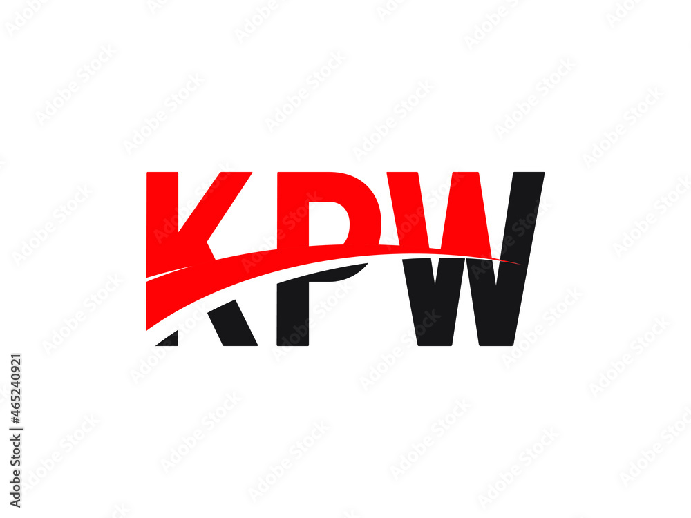 KPW Letter Initial Logo Design Vector Illustration KPW Letter Initial Logo Design Vector Illustration