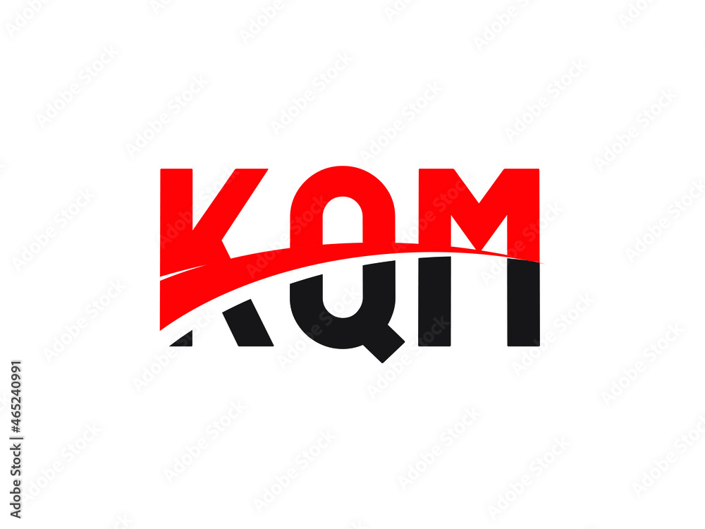 KQM Letter Initial Logo Design Vector Illustration KQM Letter Initial Logo Design Vector Illustration