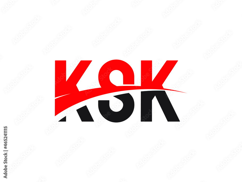 KSK Letter Initial Logo Design Vector Illustration KSK Letter Initial Logo Design Vector Illustration