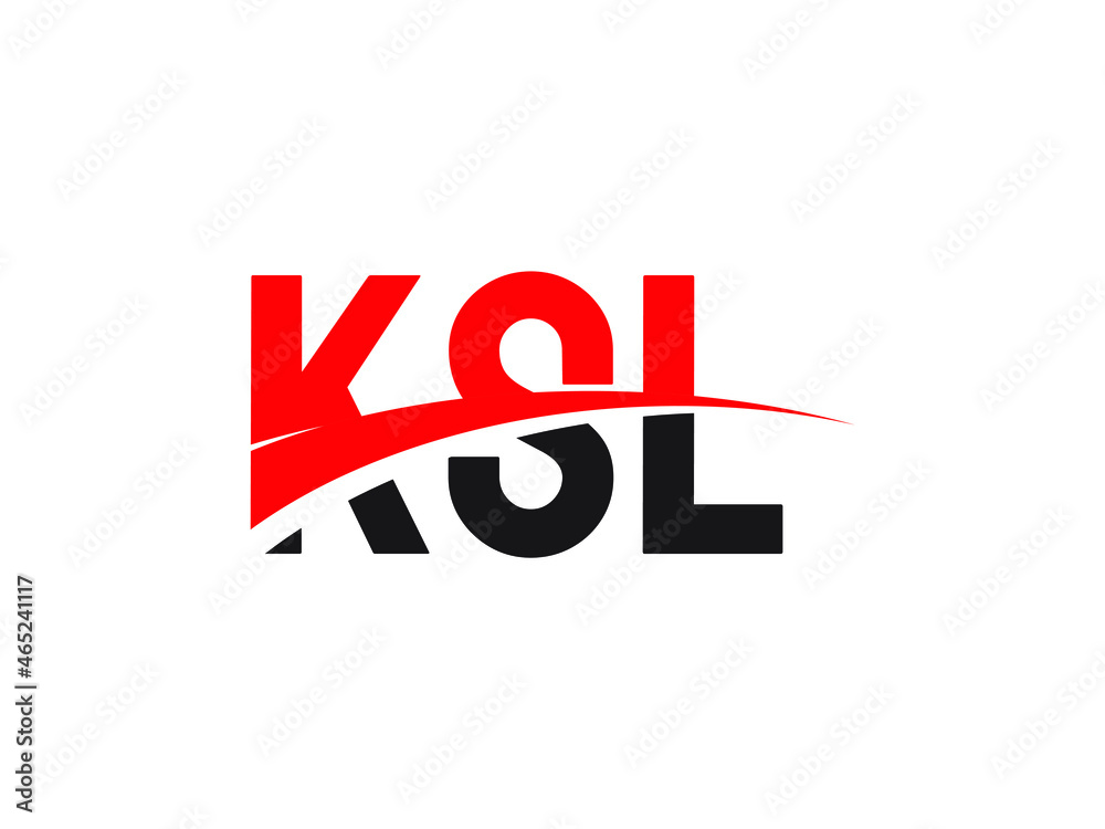 Fototapeta premium KSL Letter Initial Logo Design Vector Illustration