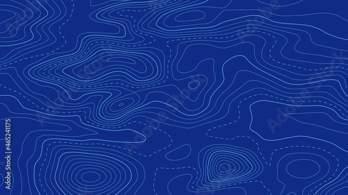 Topographic map background. Grid map. Pattern of contour lines. Abstract vector illustration.