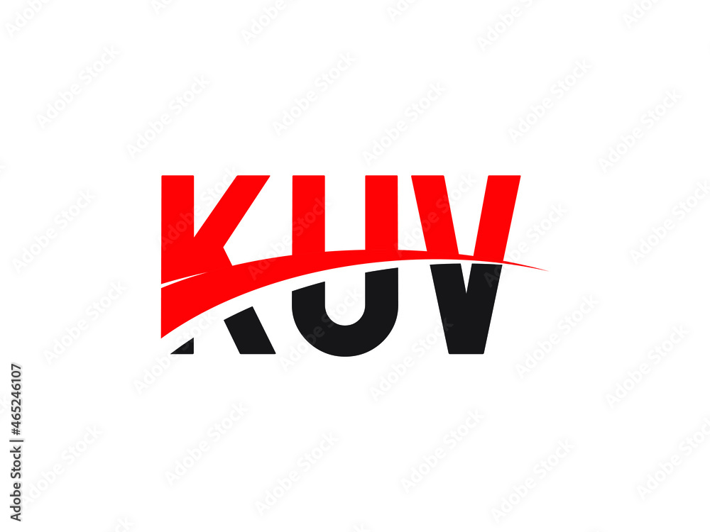 KUV Letter Initial Logo Design Vector Illustration