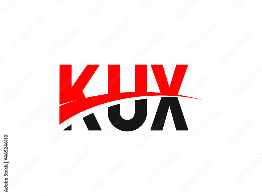 KUX Letter Initial Logo Design Vector Illustration
