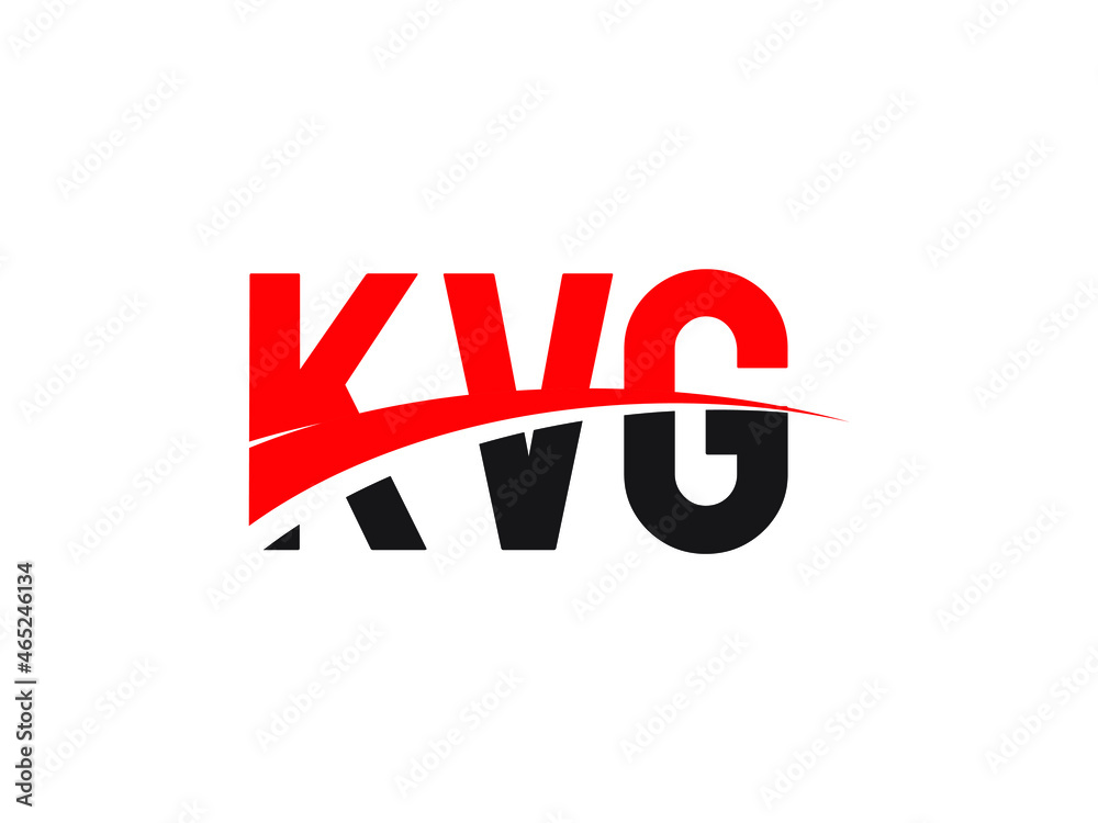 Obraz premium KVG Letter Initial Logo Design Vector Illustration