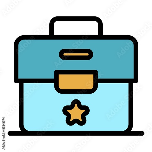Headhunter icon. Outline headhunter vector icon color flat isolated