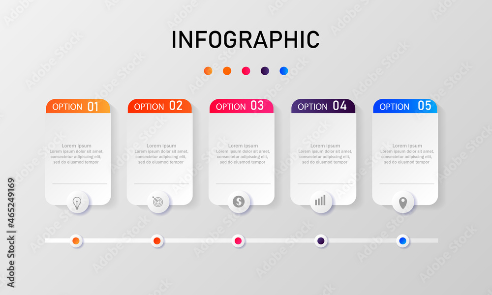 Colorful business Infographic template. vector design.