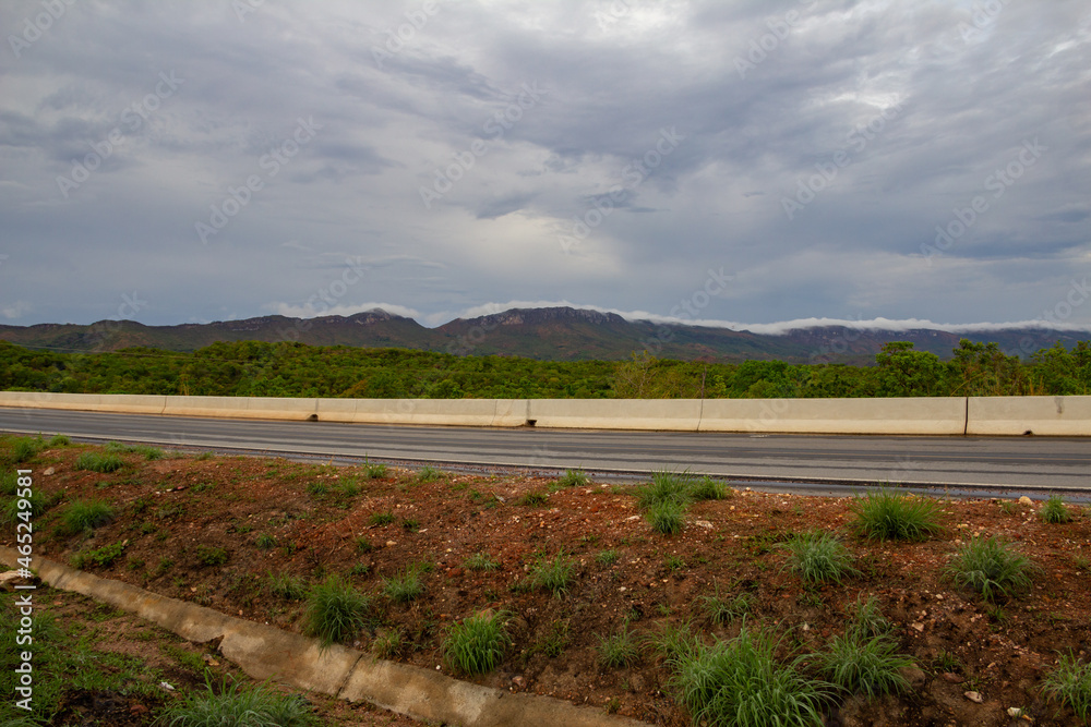 Landscape seen from a road in Goiás. GO-070 Landscape seen from a road in Goiás. GO-070