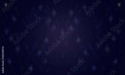 dark blue background with rhombic strokes in bokeh style