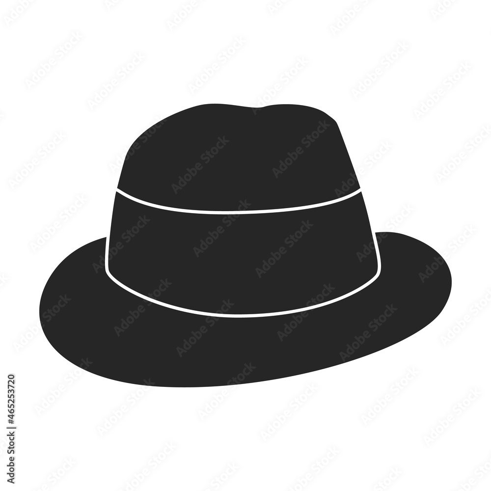 Summer hat vector black icon. Vector illustration sun cap on white background. Isolated black illustration icon of summer hat . Summer hat vector black icon. Vector illustration sun cap on white background. Isolated black illustration icon of summer hat .