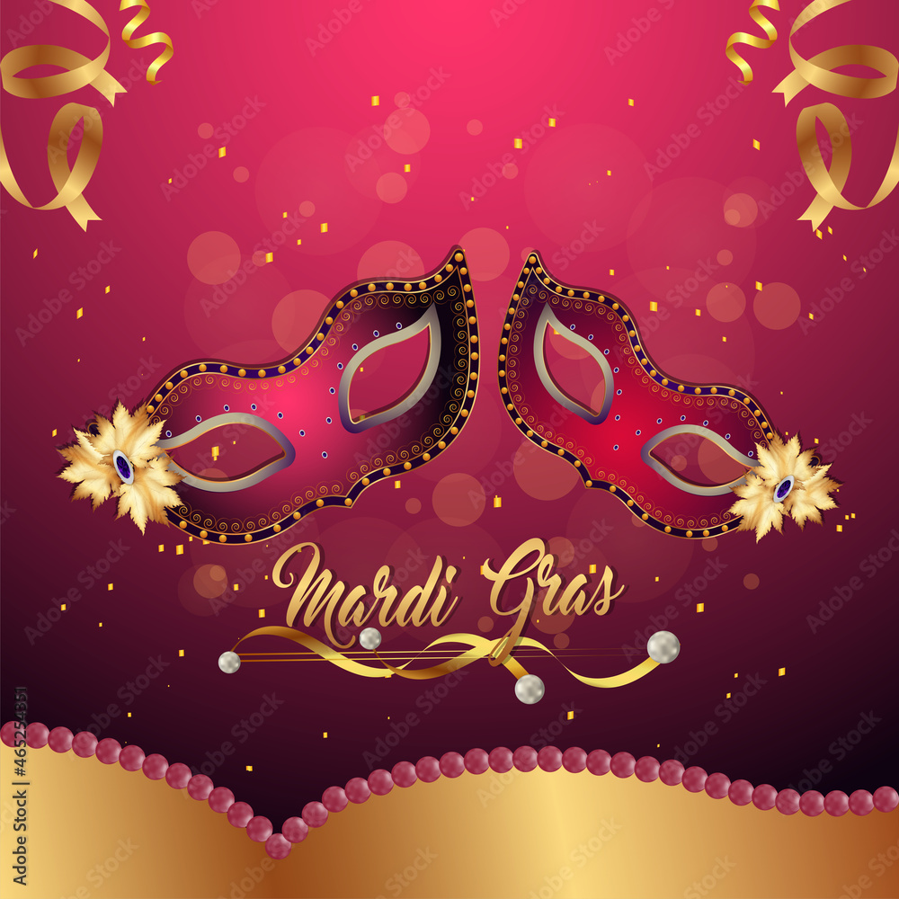 Carnival or mardi gras party banner Carnival or mardi gras party banner
