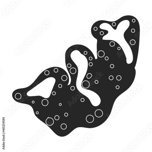 Coral vector black icon. Vector illustration reef of sea on white background. Isolated black illustration icon of coral reef .