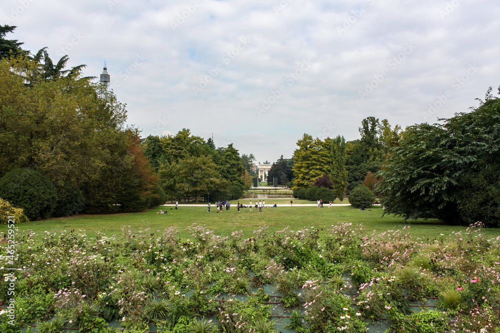 Garden in the Simplon Park, 