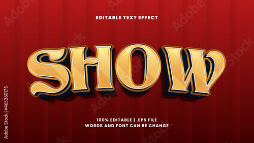 Show editable text effect in simple and elegant text style