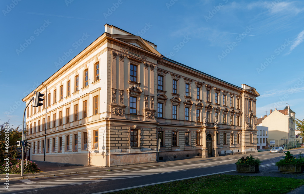 Domazlice (Taus) Tschechien, Altstadtszene Schule Domazlice (Taus) Tschechien, Altstadtszene Schule