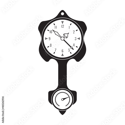 Barometer vector icon.Black vector icon isolated on white background barometer .